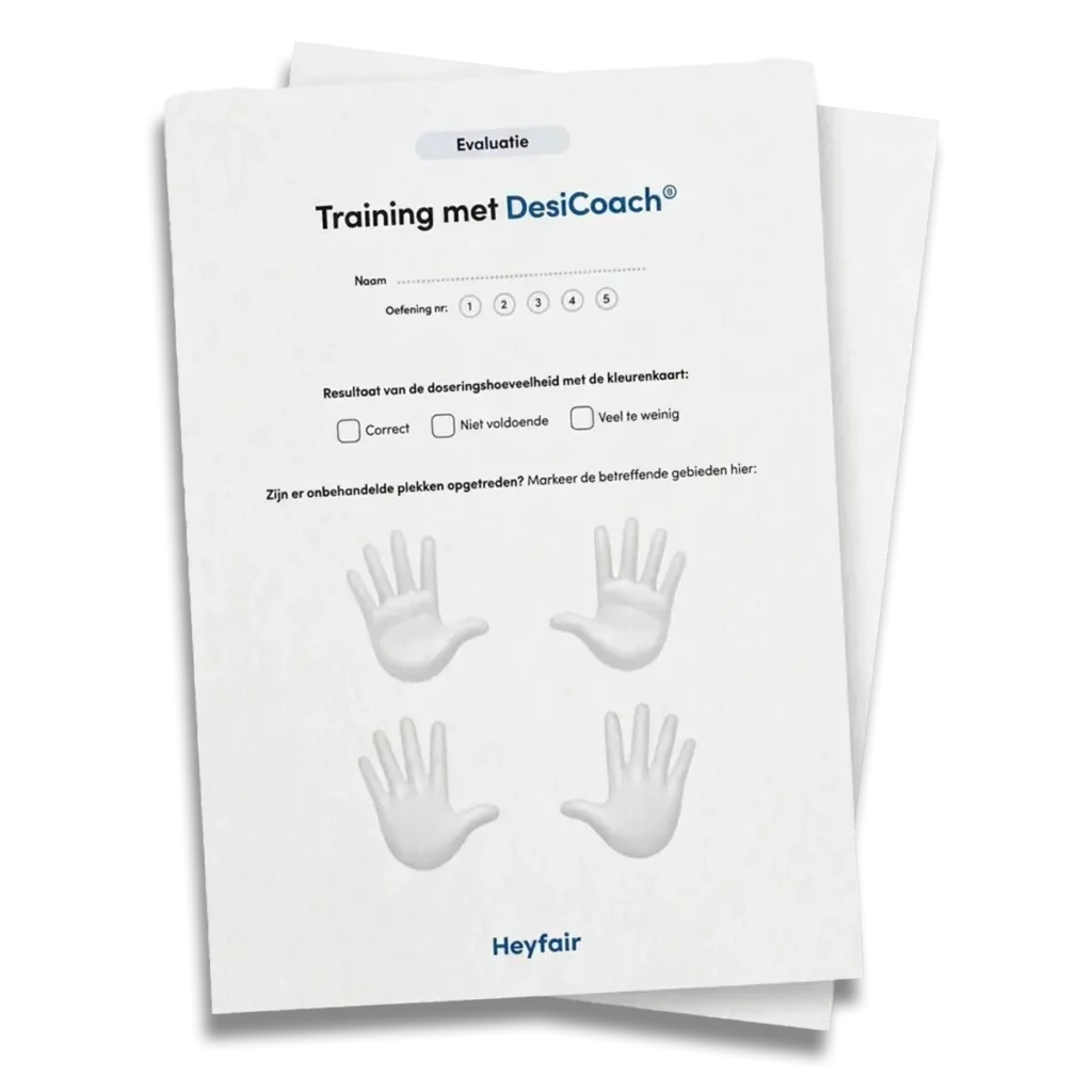 Evaluatieformulier desicoach handhygiënetraining