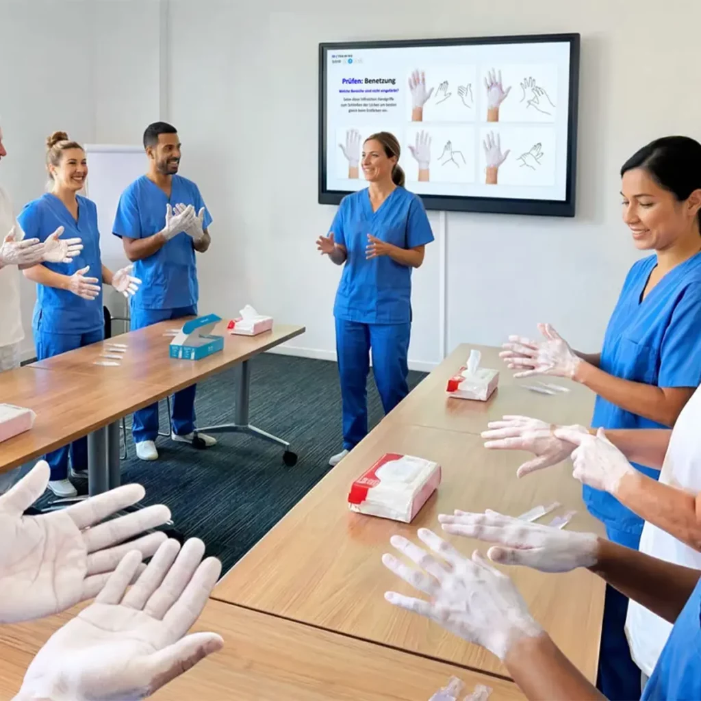 Handhygiënetraining in ziekenhuis met Desicoach